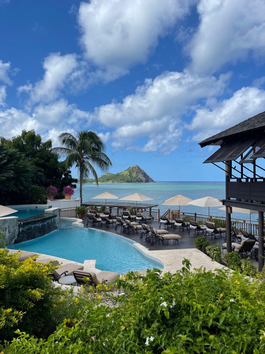 Cap Maison Resort in St Lucia. American Travel Agent and Honeymoon Planner for couples