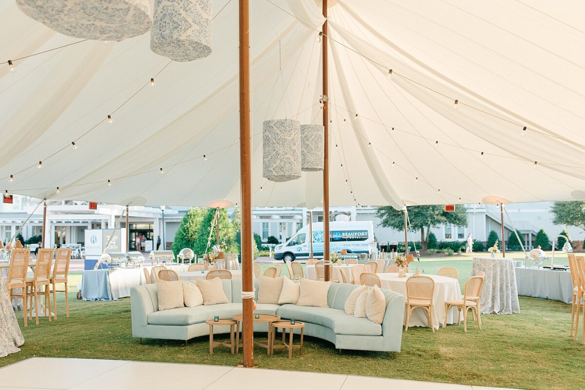 Blue Lounge Set for a Coastal Wedding 