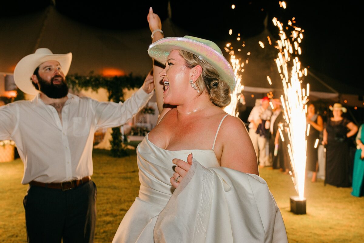 Coastal Wedding Newlywed exit. 