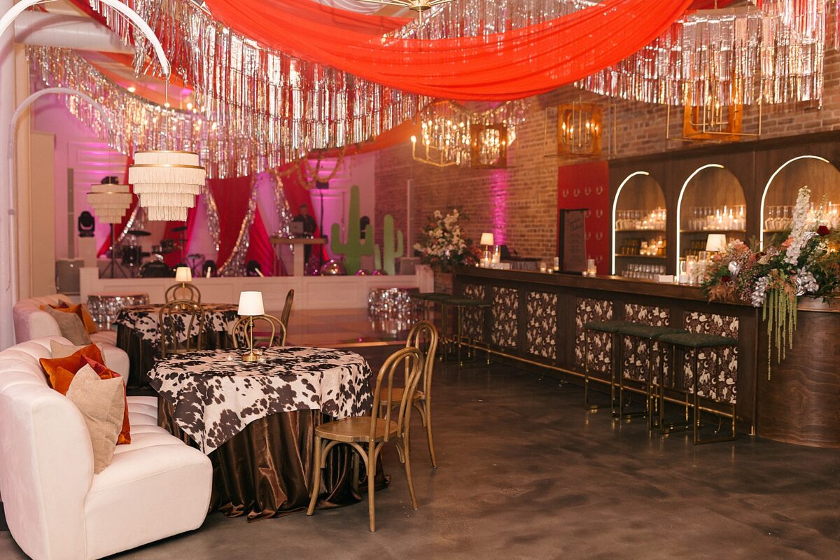 A Disco Rodeo event in Downtown Wilmington, NC. Designed by Brittanie Raquel Events. 