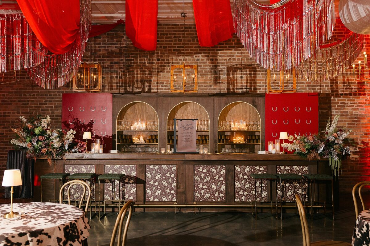 Western Saloon pop-up bar in The Elia in Downtown Wilmington, NC. Event by Brittanie Raquel Events. 