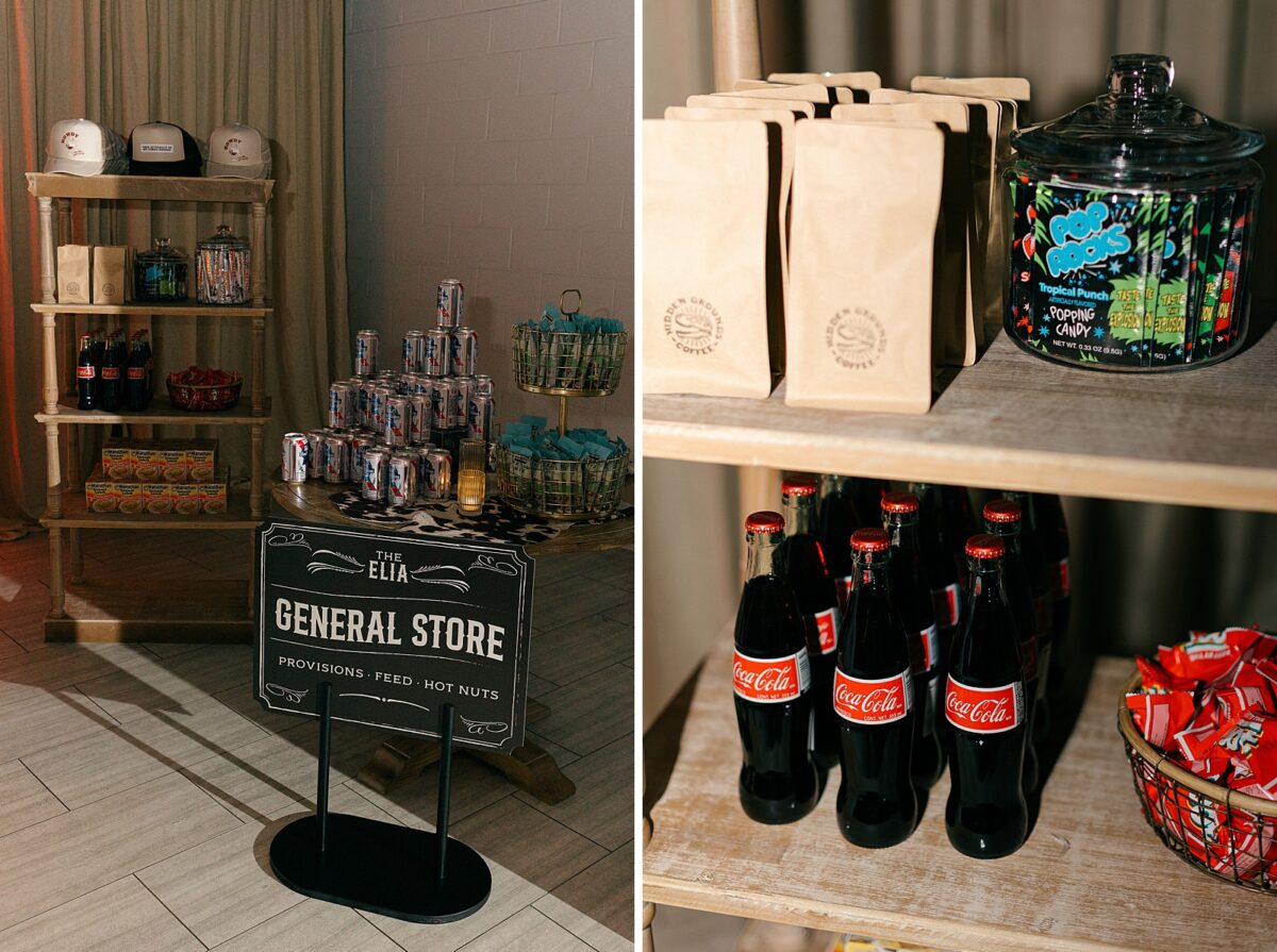 General store guest experience for a vendor party in Downtown Wilmington, NC