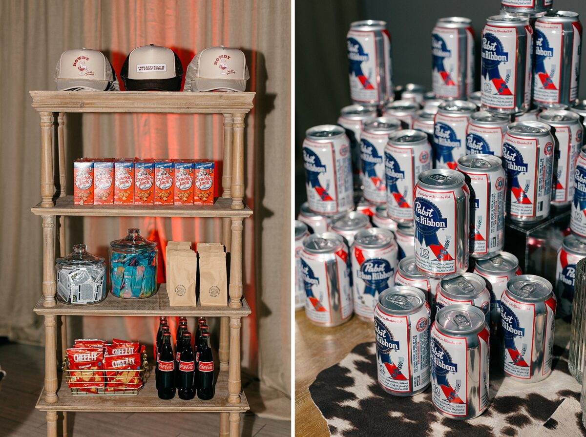 Western general themed take home party favors for a Rodeo Disco event at The Elia event and wedding venue in Wilmington, NC