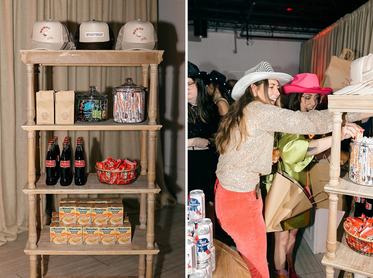 General Store party favors for a Western themed party at The Elia. Event by Brittanie Raquel Events. 