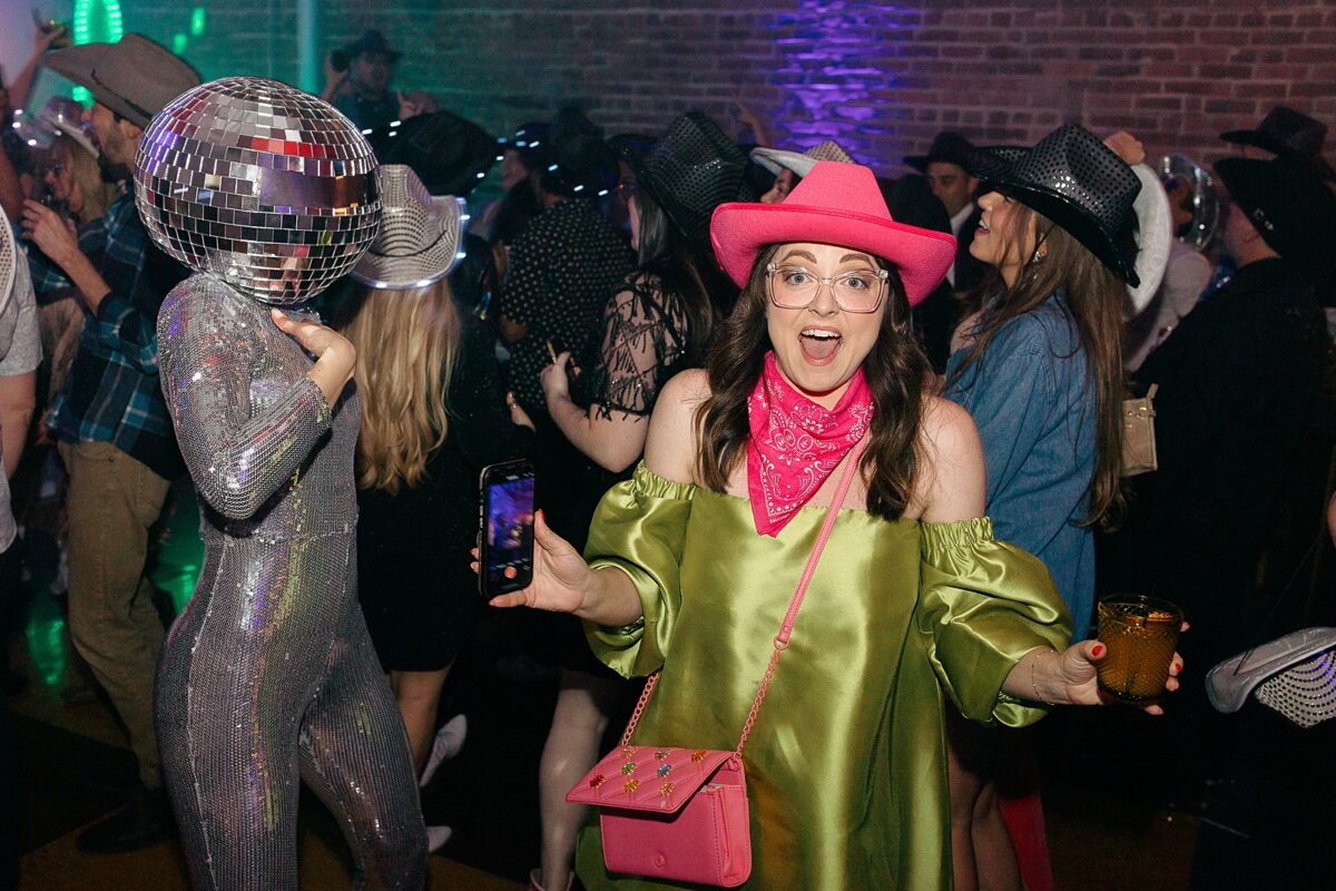 Disco Cowboy dance party at The Elia event and wedding venue in Downtown Wilmington, NC