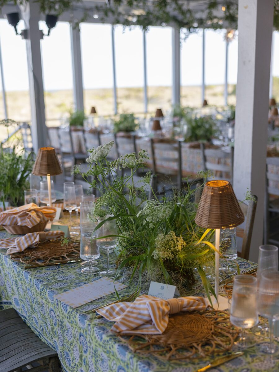 An Summer Italian Garden Reception for a Beach Wedding at The Carolina Yacht Club. Space designed by Brittanie Raquel Events. 