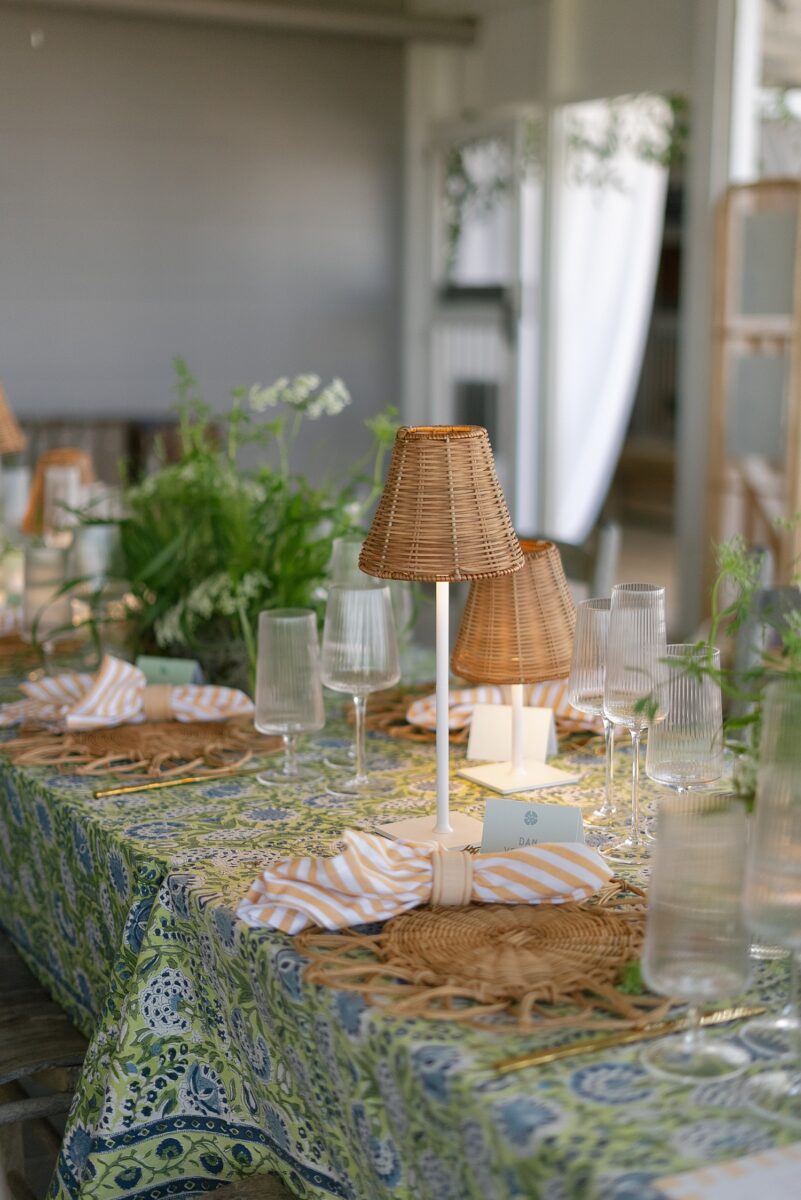 An Italian Garden Designed Wedding Reception with a Coastal Vibe. Design by Brittanie Raquel Events. 